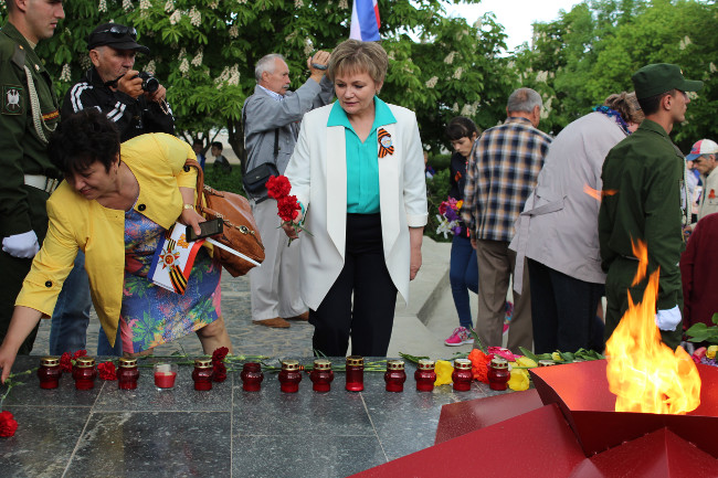 В Ленинском районе проведены шествие «Бессмертный полк России» и торжественный митинг, посвященные 72-й годовщине Великой Победы