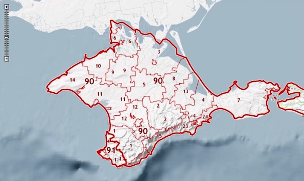 В публичную кадастровую карту Российской Федерации внесли Крым