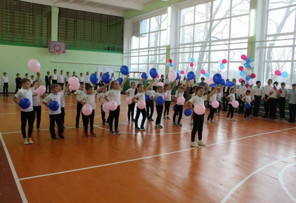 В СОШ №1 посёлка Ленино состоялось торжественное открытие спортзала после капитального ремонта
