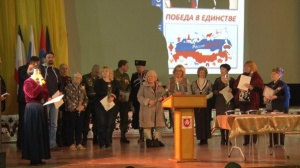 Торжественная встреча, действующих сотрудников Народного ополчения Республики Крым в Щёлкино