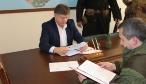 Александр Мачусский подписал Соглашение о сотрудничестве с некоммерческой организацией ВППО ДОСААФ России «Крым-Поиск»