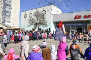 В Щёлкино прошло народное гулянье «Щедрая Масленица»