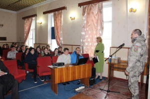 В РДК «Горизонт» провели вечер-встречу старшеклассников с участниками народного ополчения «Живые участники событий»