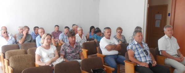 Выездное совещание с субъектами хозяйствования города Щелкино 